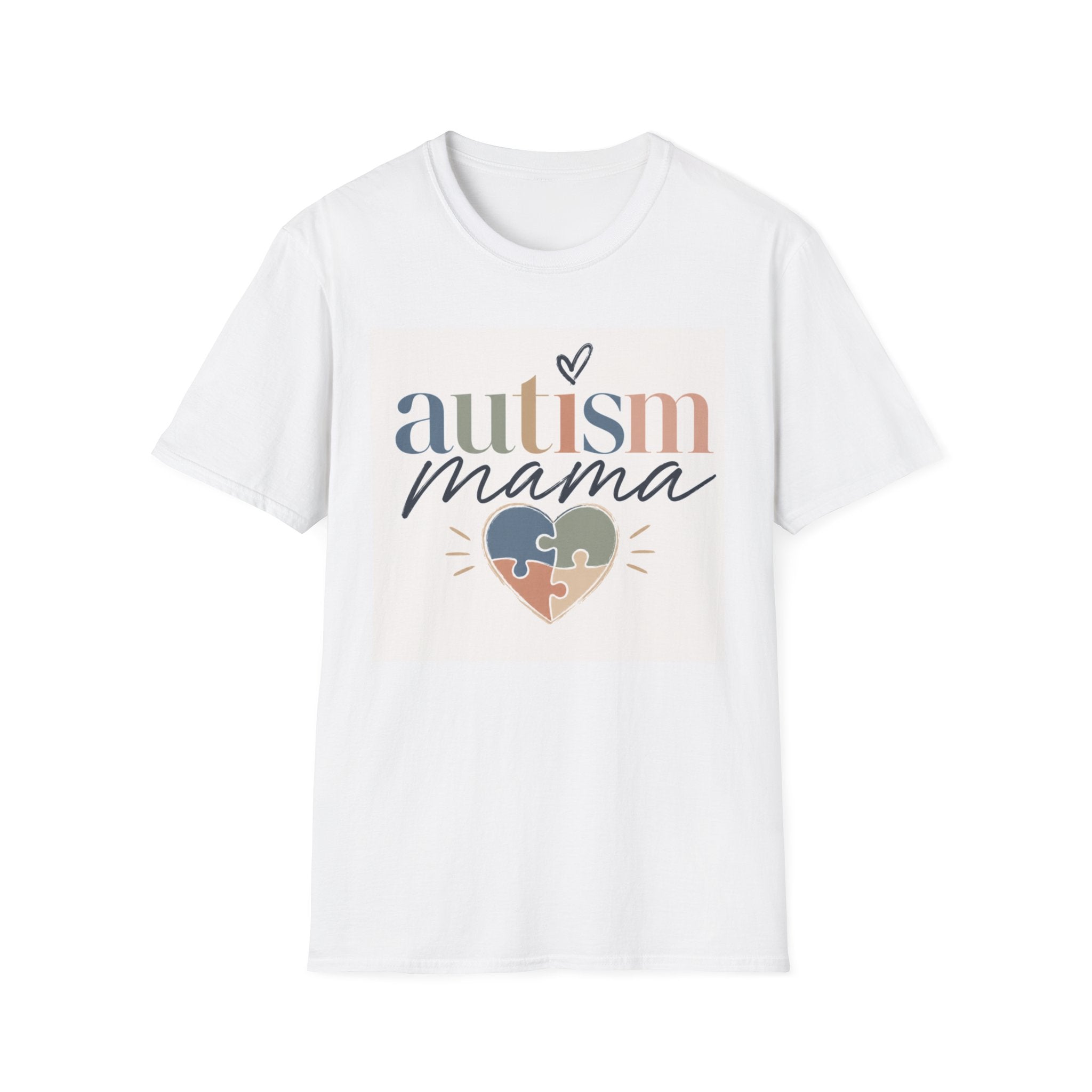 Autism Mama T-Shirt — Heart Puzzle Piece Mom Tee