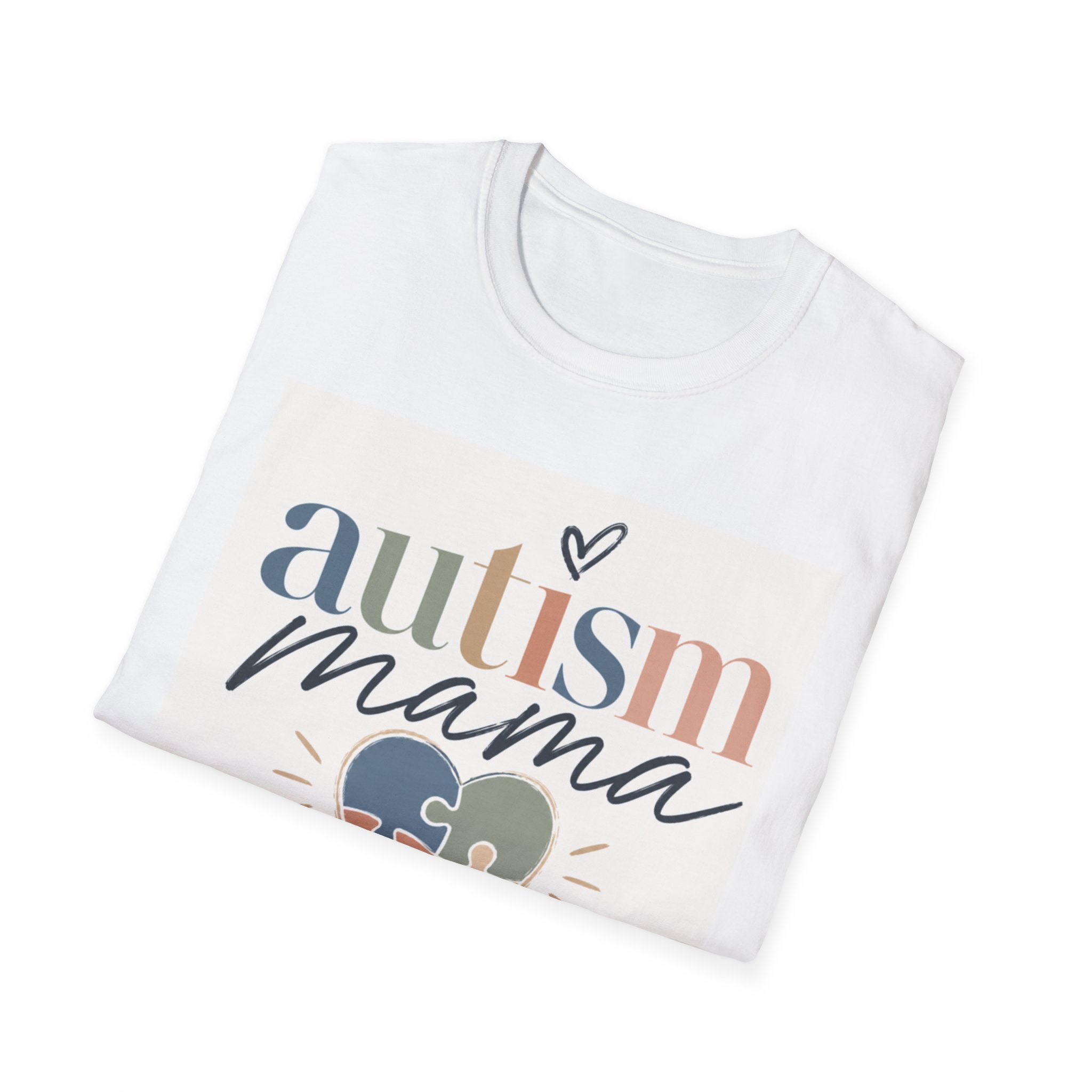 Autism Mama T-Shirt — Heart Puzzle Piece Mom Tee